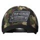 Camo Hat With Frayer Brim