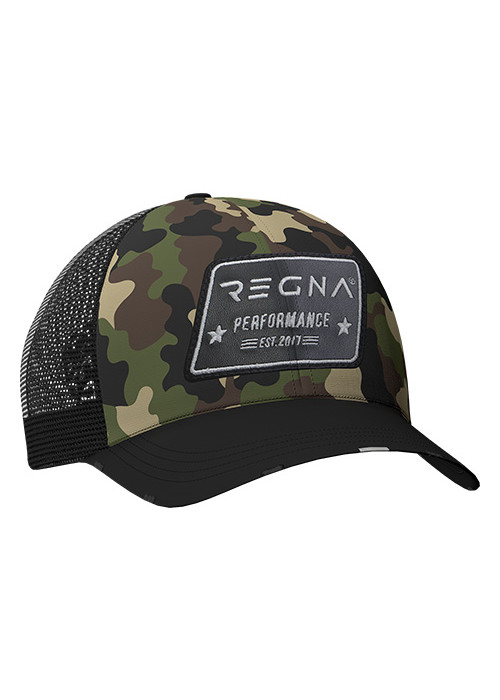 Camo Hat With Frayer Brim