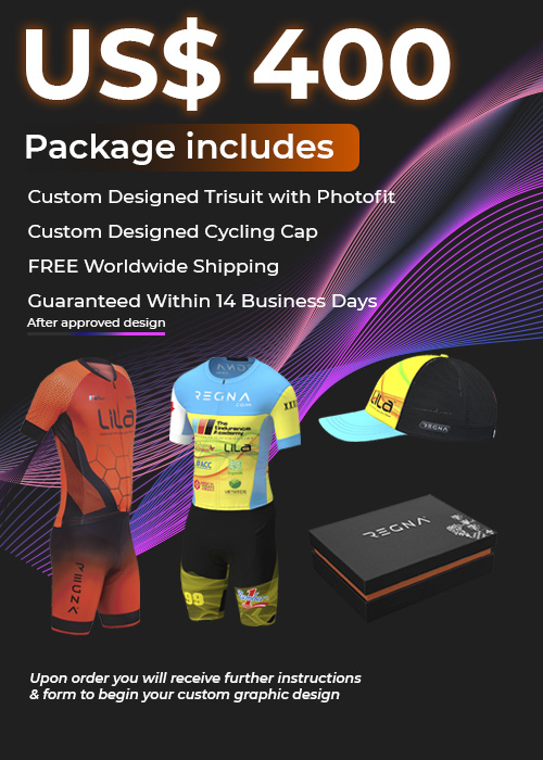 Custom Graphic Design Tri Suit and Cap Promotion